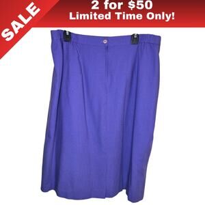 [Sale: 2 for $50!] Maggie McNaughton Purple Pencil Skirt Plus Size 18W 0238